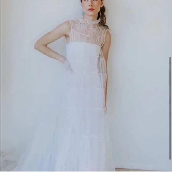 UNTAMED PETALS | Bridal pearl tulle gown | Untamed Petals pearl tulle gown - Picture 3 of 8